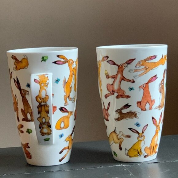 SET of 2 Dunoon fine bone china mugs - Picture 1 of 3